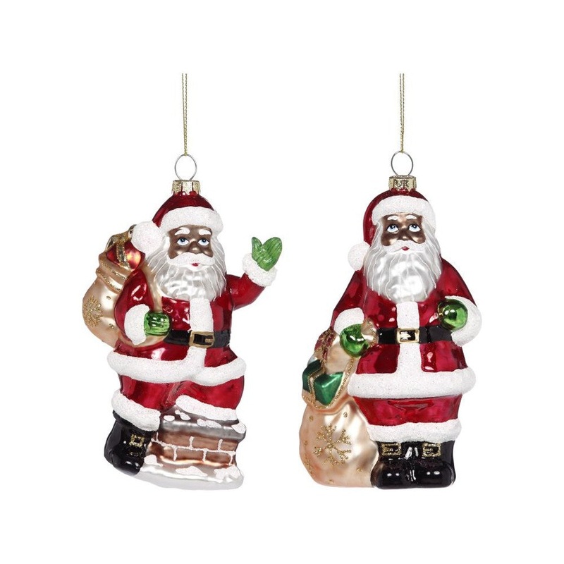 Mark Roberts 2021 African-American Santa with Gifts 5-6” Ornament, Asst. of 2