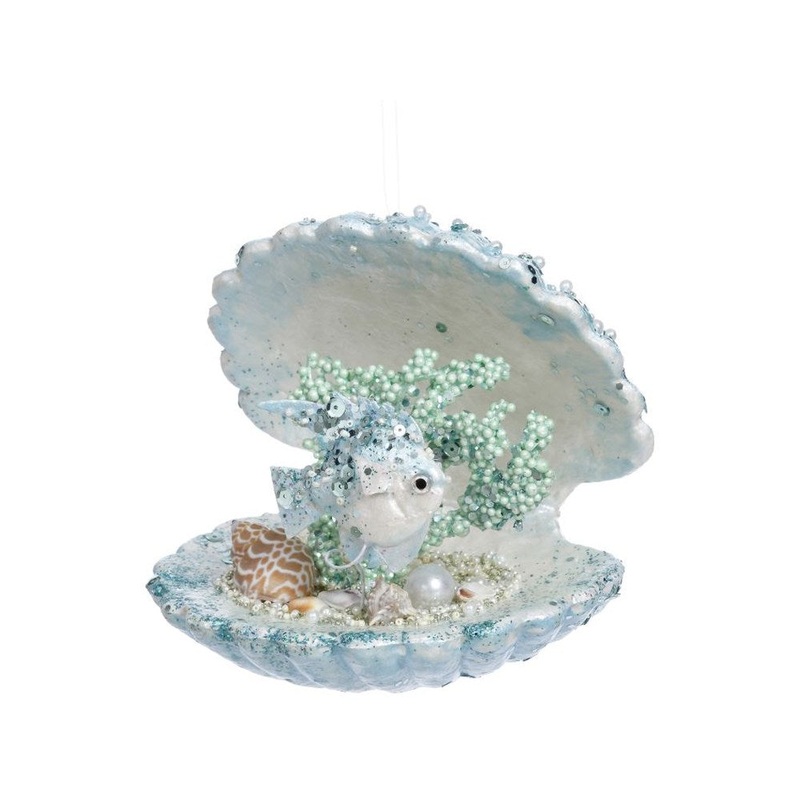 Mark Roberts 2021 Deco Shell Coral 6, Large