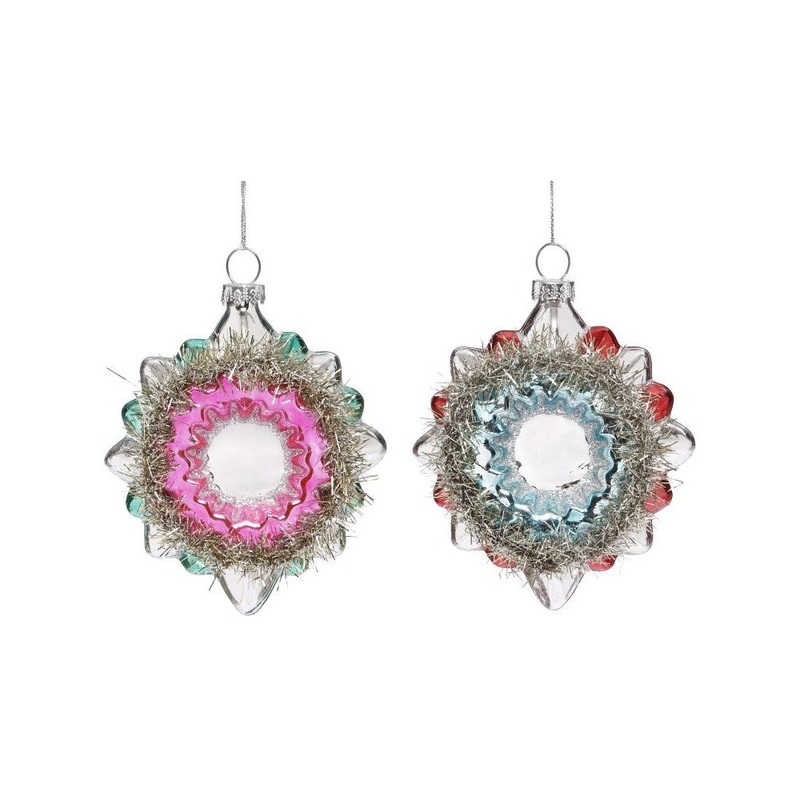 Mark Roberts 2021 Glamour Glam Ornament 3.5”, Assortment of 2