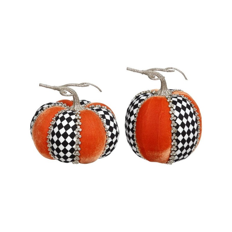 Mark Roberts 2021 Harlequin Pumpkin7-6”, Assortment of 2