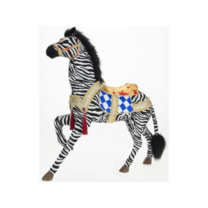Mark Roberts 2021 Zebra with Saddle Figurine 26”