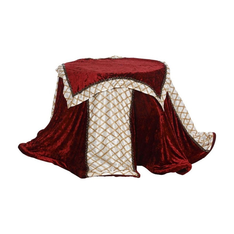 Mark Roberts Christmas 2019 Harlequin Baroque Tablecloth, Set of 2, 88 inches