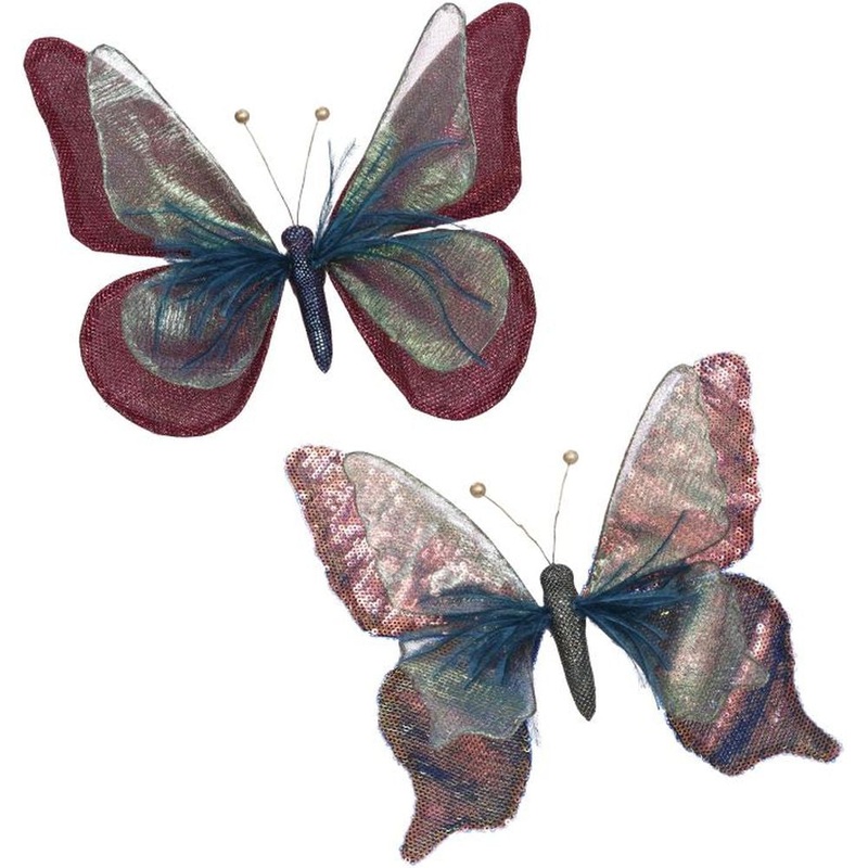 Mark Roberts Christmas 2020 Feathered Butterfly 9” Figurine Assortment of 2