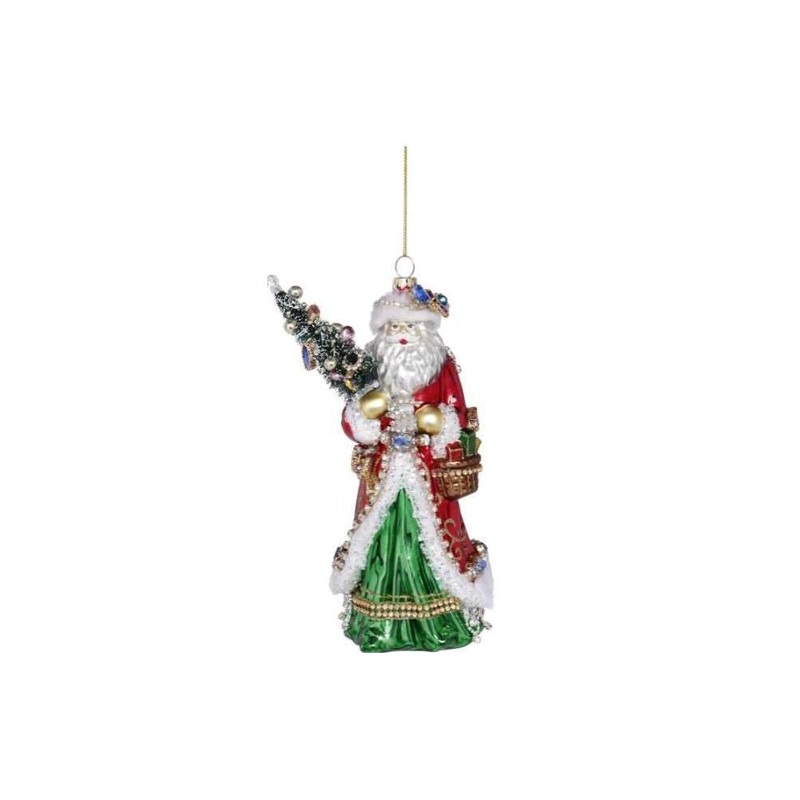 Mark Roberts Christmas 2020 Gi’ Giving Santa Ornament, 8 inches