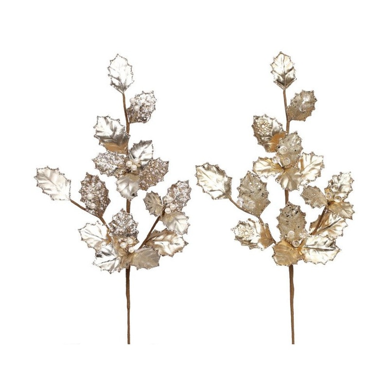 Mark Roberts Christmas 2020 Gilded Holly Spray, Assortment of 2, 25 inches