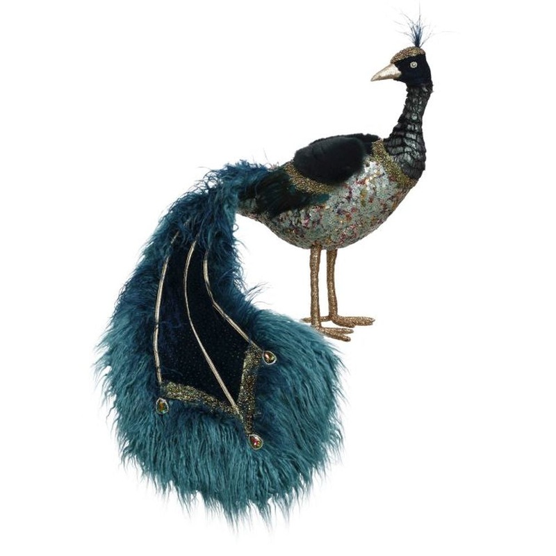 Mark Roberts Christmas 2020 Regal Peacock Figurine 27 x 22”