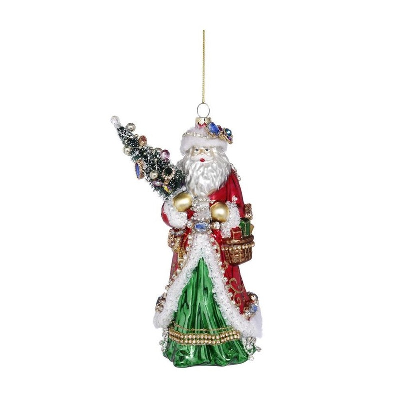 Mark Roberts Christmas 2020 Traditional Santa Ornament, 8 inches
