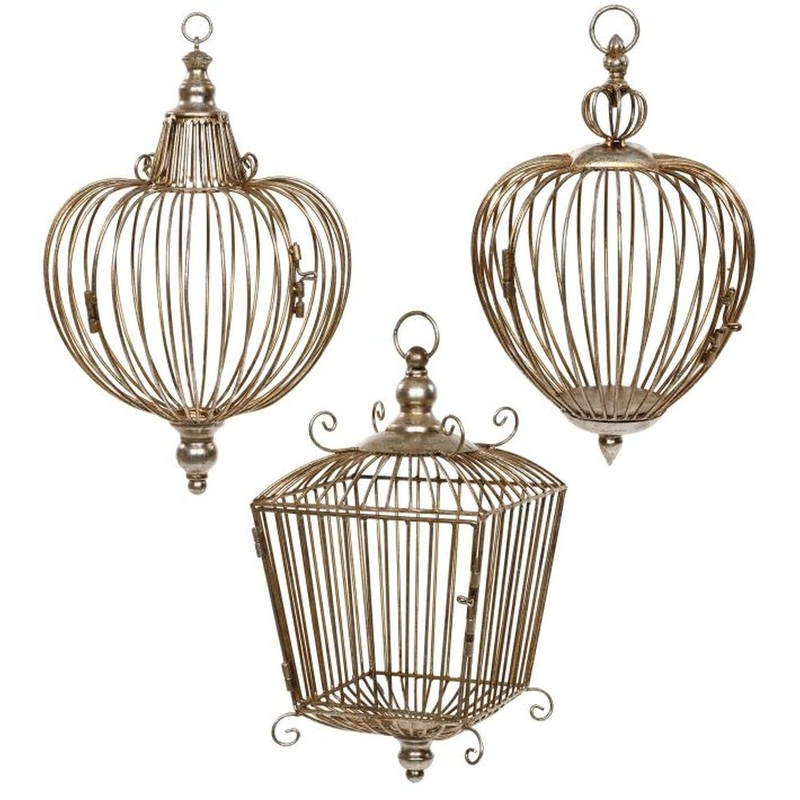 Mark Roberts Spring 2019 Hanging Cage Decor, 14-16 inches, Assortment of 3