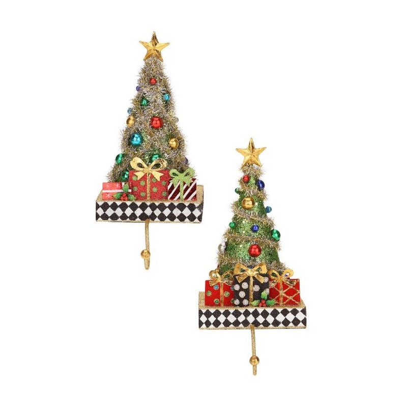 Mark Roberts 2015 Christmas Tree Stocking Holder, Assortment of 2, 11 inches