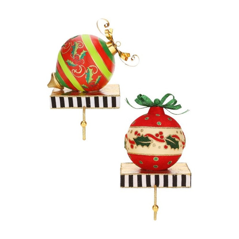 Mark Roberts 2015 Ornament Stocking Holder, Assortment of 2, 9.5 inches