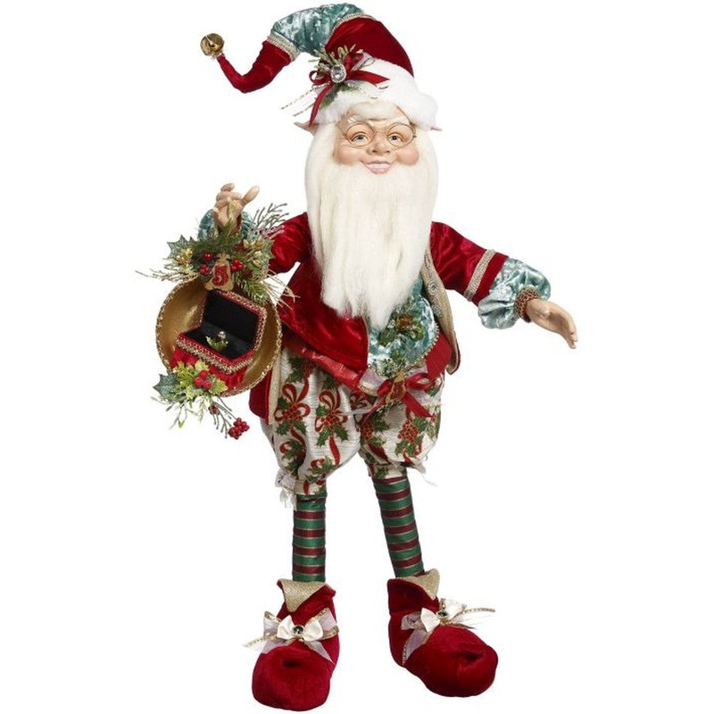 Mark Roberts 2020 Collection 5 Golden Rings North Pole Elf, Large Figurine
