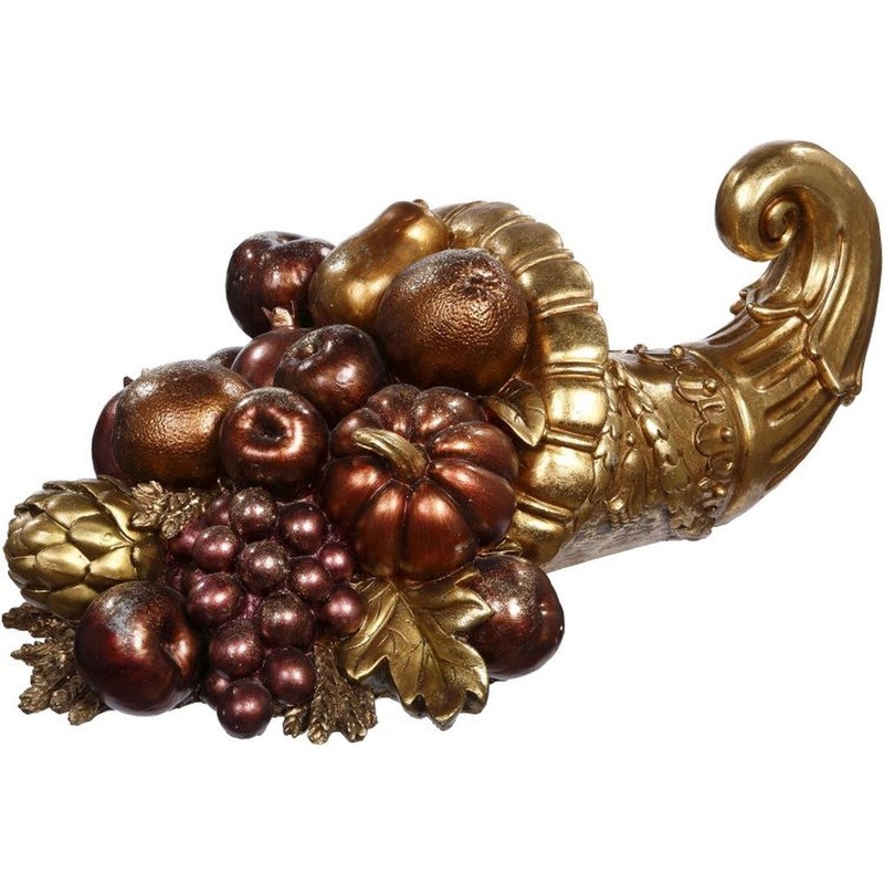 Mark Roberts 2020 Collection Gold Cornucopia Figurine 8-Inch Tabletop Piece