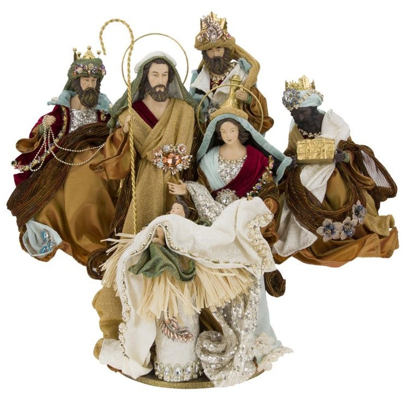 Mark Roberts 2020 Collection Nativity of Venice, Brown, Set of 4 Figurines
