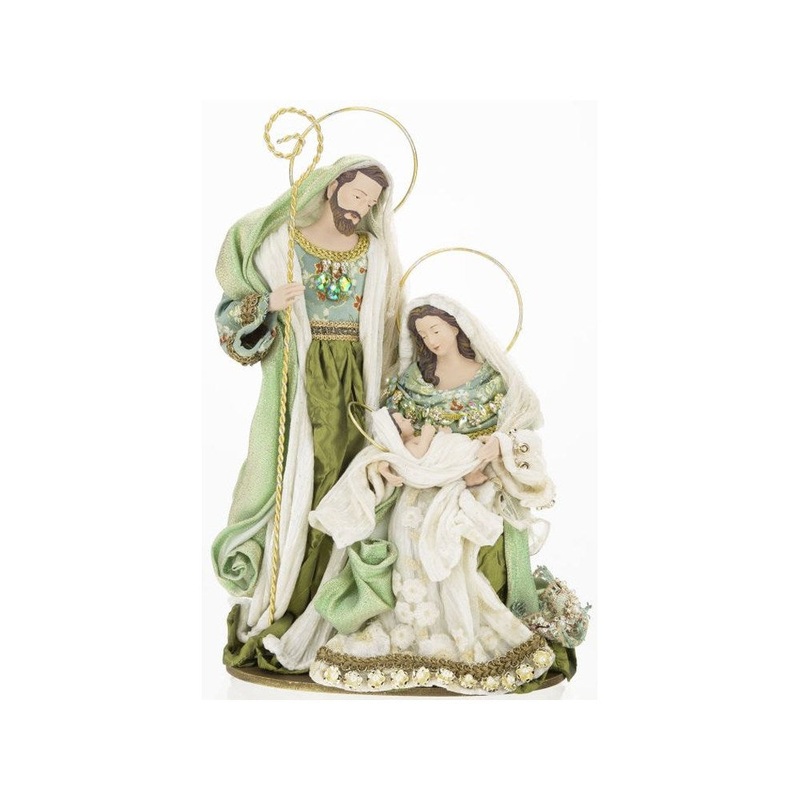 Mark Roberts 2021 Holy Family Figurine, Green 16”