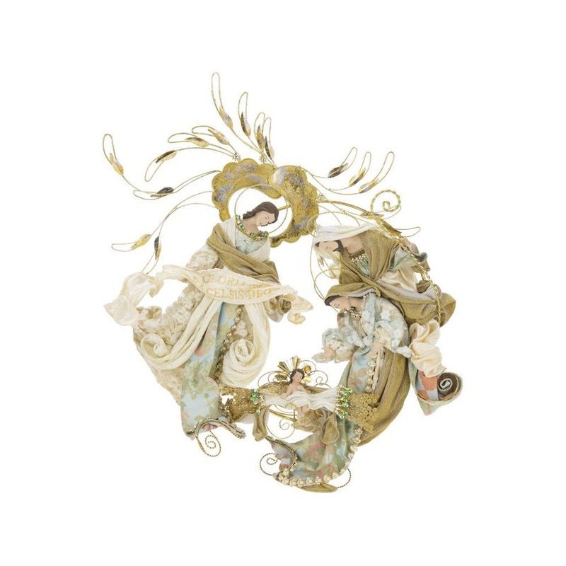 Mark Roberts 2021 Holy Family Wreath, Multicolor 28”