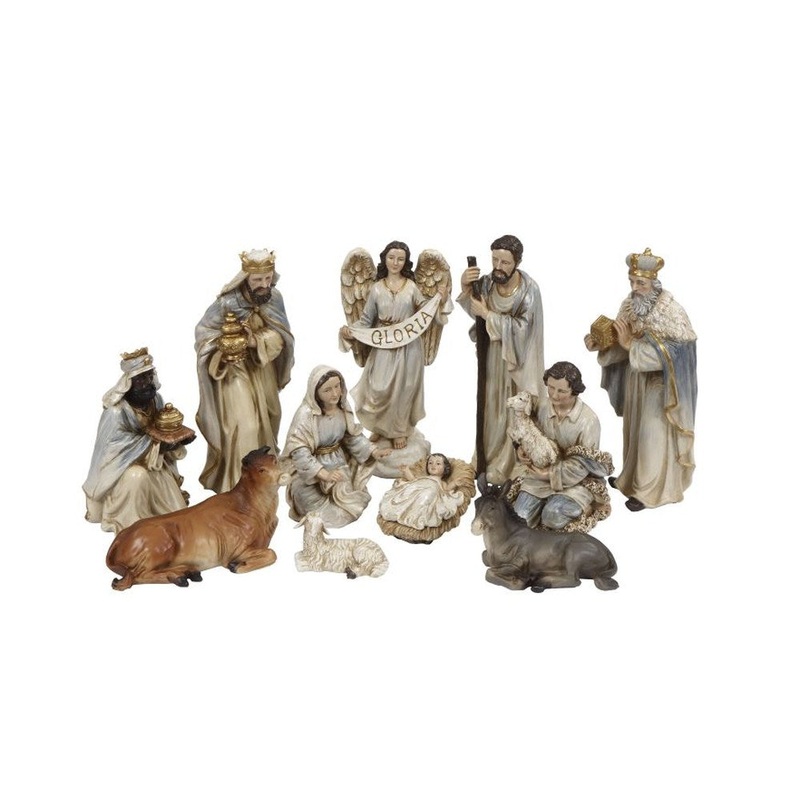 Mark Roberts Christmas 2017 Azure Nativity Figurine, Set of 11, 2-9.5 inches