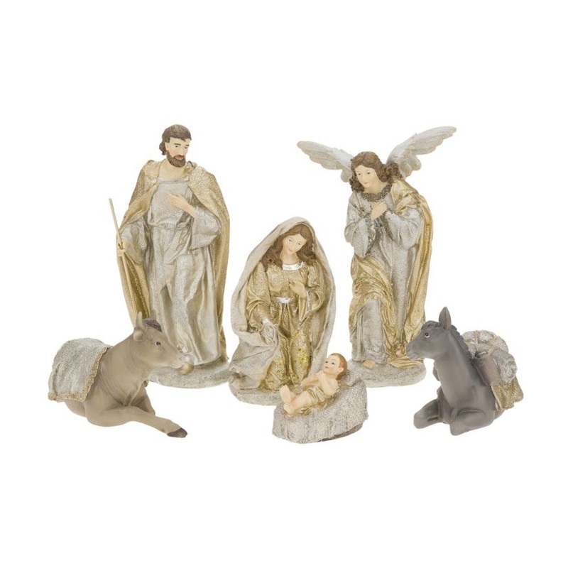 Mark Roberts Christmas 2017 Nativity Scene Figurine, Set of 6, 12.5 inches