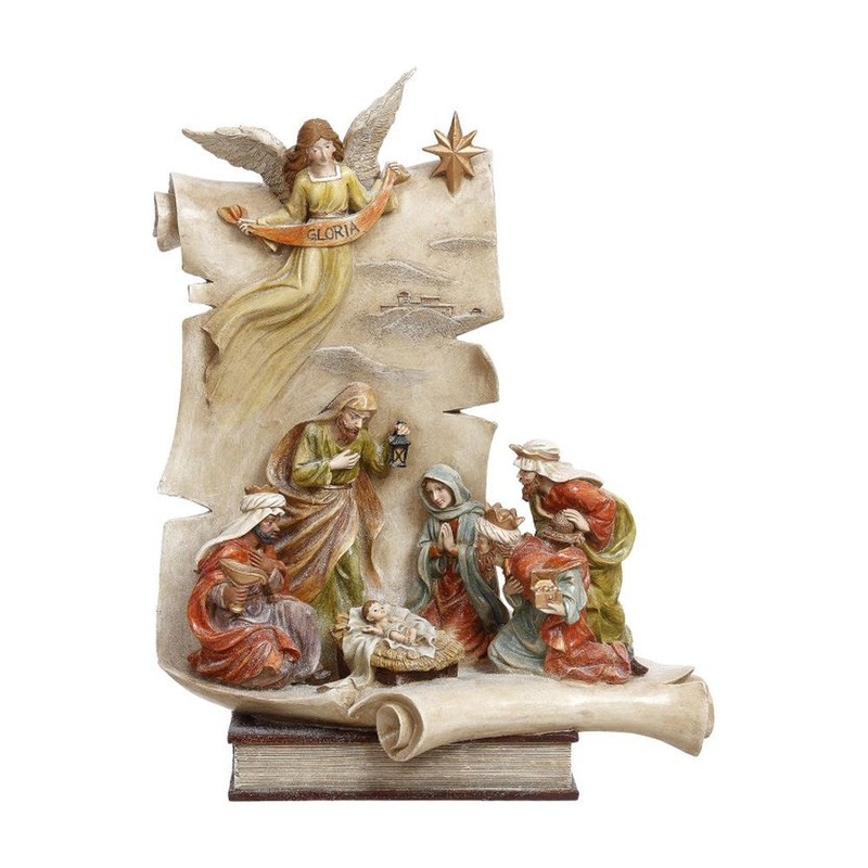 Mark Roberts Christmas 2020 Nativity Scroll Figurine, 17.5 inches