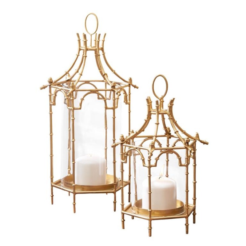 Two’s Company Brighton Set of 2 Pagoda Lanterns