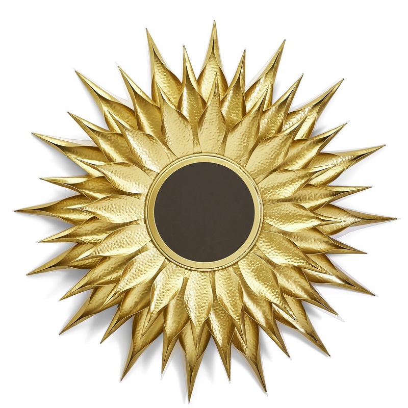 Two’s Company Golden Sunflower Hand-Crafted Wall Decor