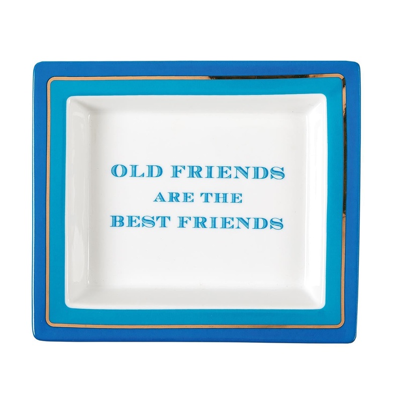 Two’s Company Old Friends Are The Best Friends Desk Tray in Gift Box
