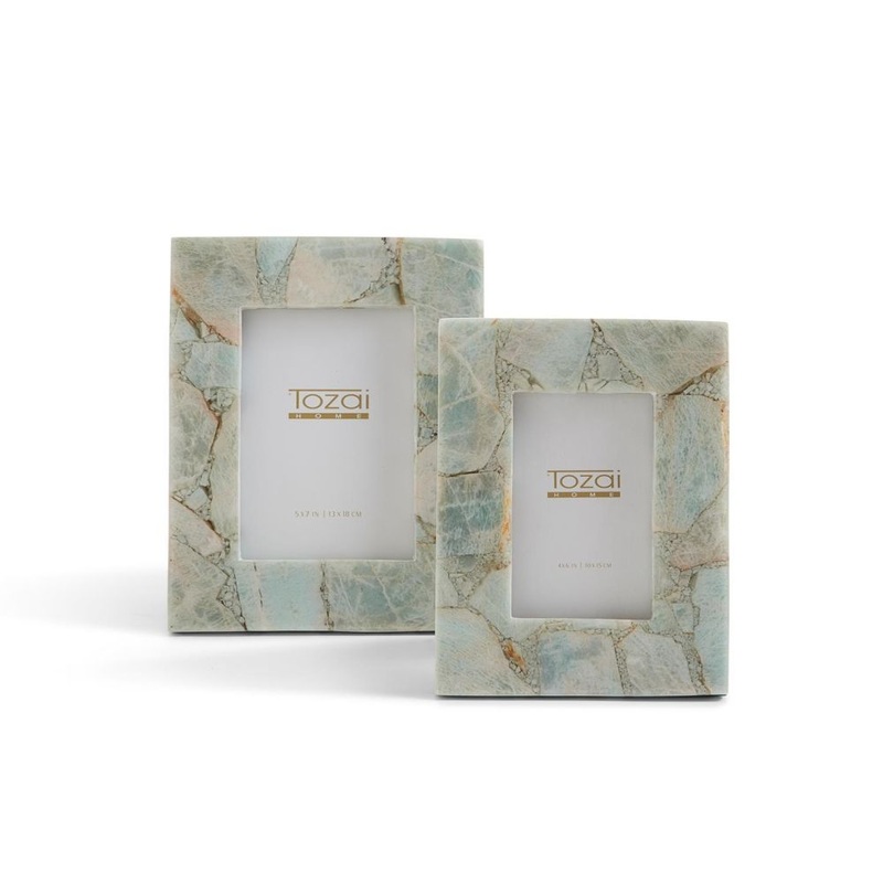 Two’s Company Tozai Amazonite Set of 2 Photo Frames
