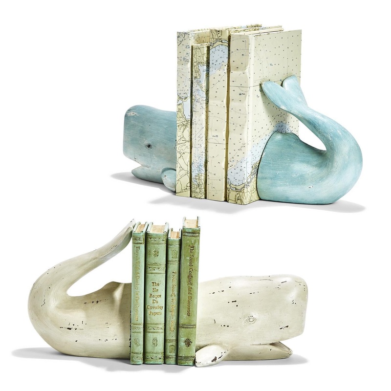 Two’s Company Whale Tale 2-Piece Bookend Set Assorted 2 Colors