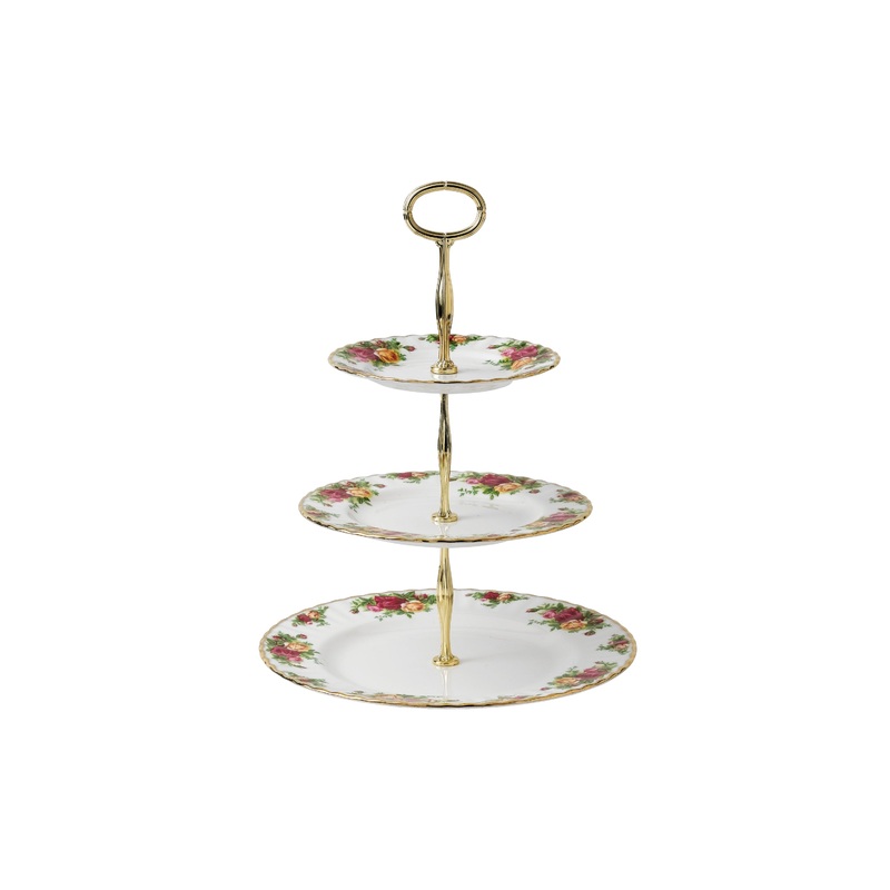 Royal Albert Old Country Roses 3 Tier Cake Stand