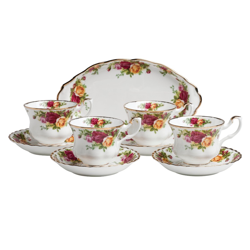 Royal Albert Old Country Roses Complete Tea Set, 9 Pieces
