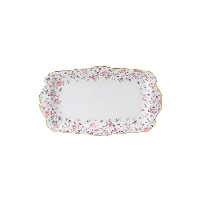 Royal Albert Rose Confetti Sandwich Tray