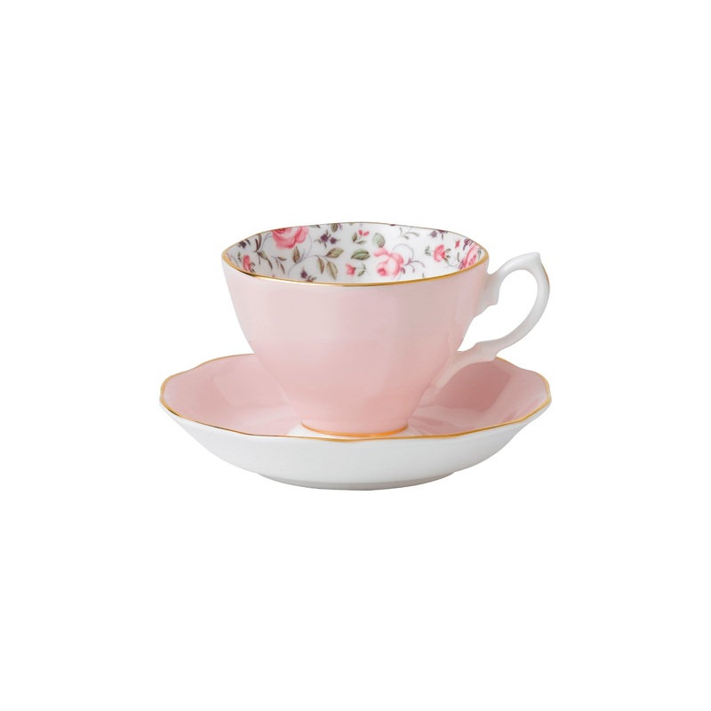 Royal Albert Rose Confetti Teacup & Saucer