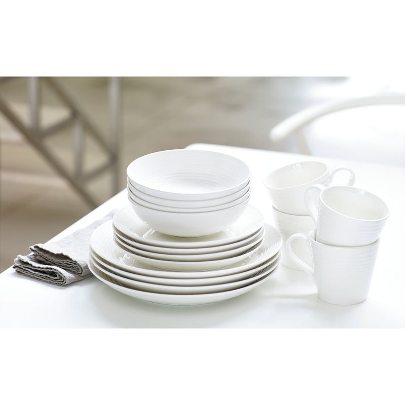 Royal Doulton Gordon Ramsay Maze 16-Piece Dinnerware Set White