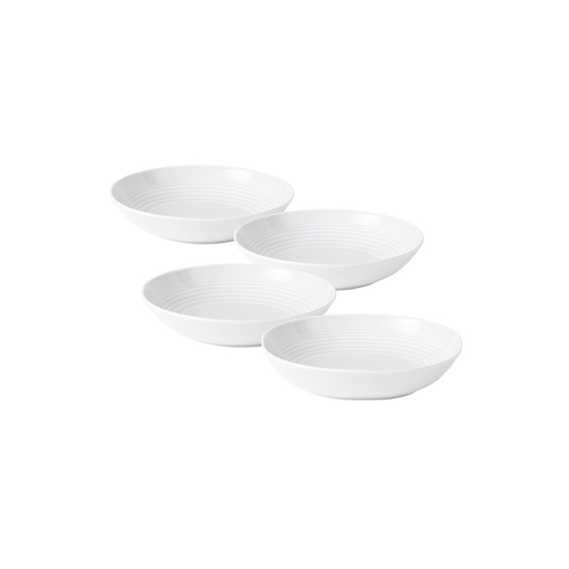 Royal Doulton Gordon Ramsay Maze Pasta Bowl 9.4 Inch White, Set of 4