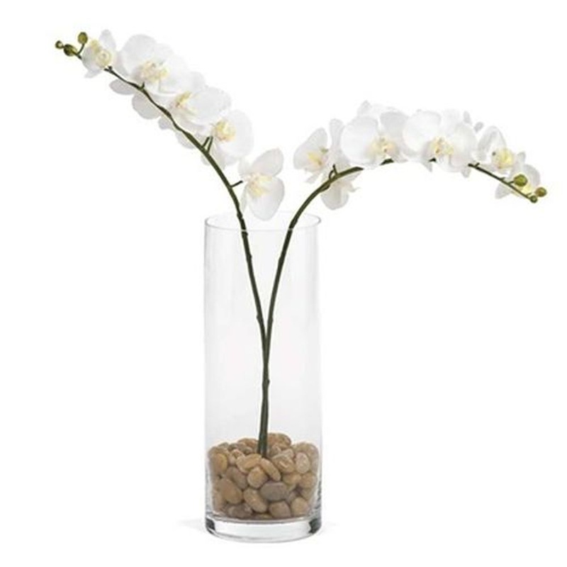 Torre & Tagus Orchid Single Stem 30 – White