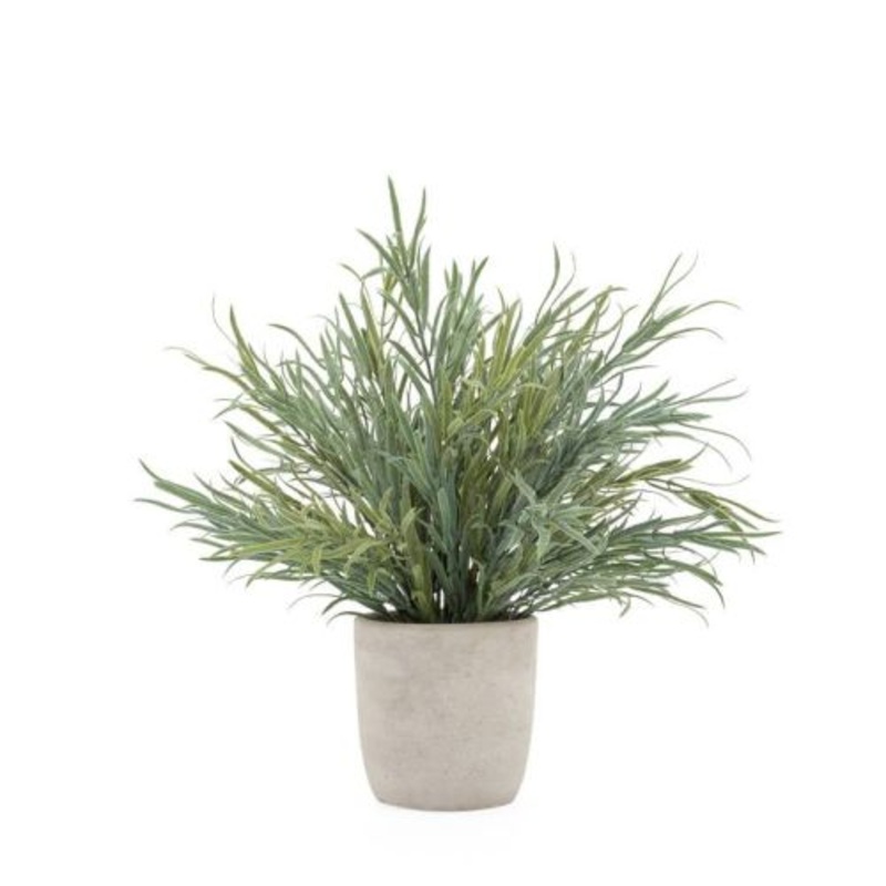 Torre & Tagus Solaro Round 3.5D Faux Potted Plant – Lavender, Green