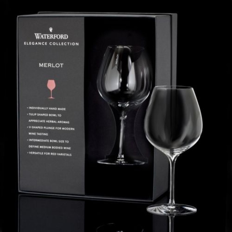Waterford Elegance Merlot 22floz, Set of 2