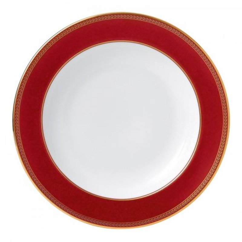 Wedgwood Renaissance Red Rim Soup Plate 9