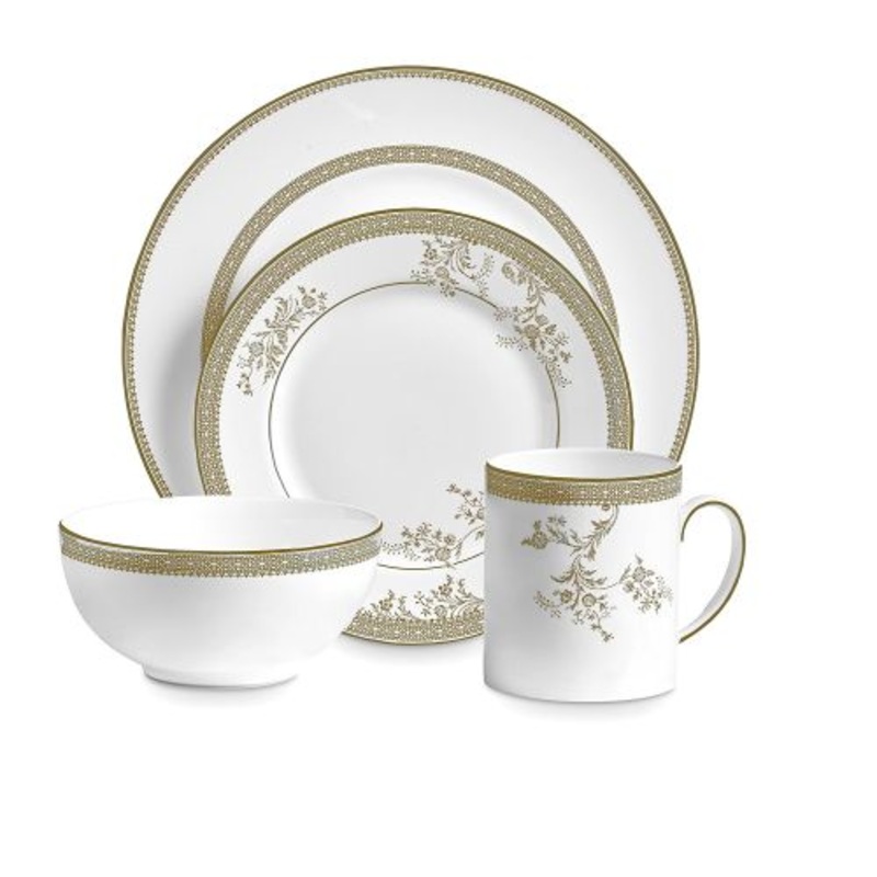Wedgwood Vera Wang Lace Gold 4-Piece Setting