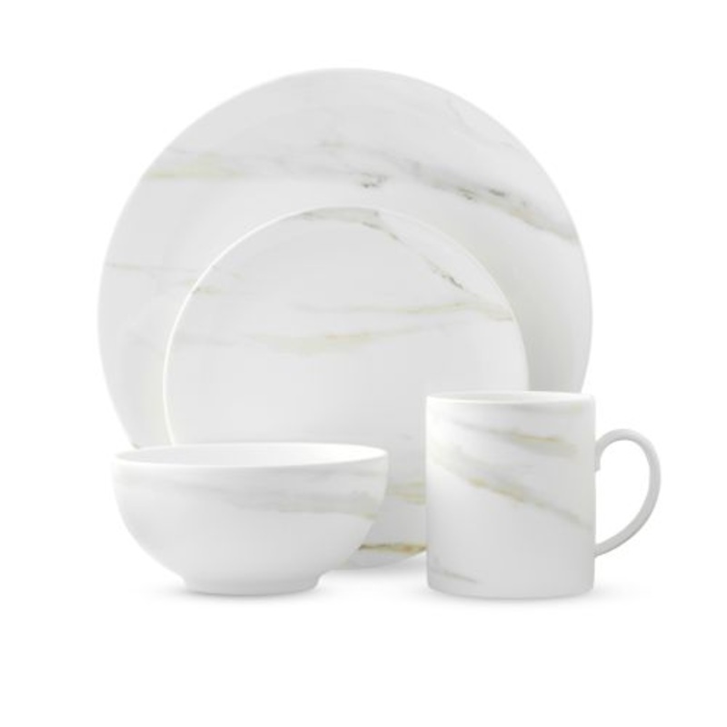 Wedgwood Vera Wang Venato Imperial Dinnerware Set, 4 Pieces