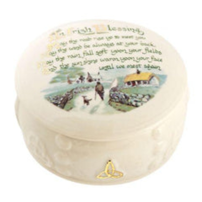 Belleek Irish Blessing Gift Box White