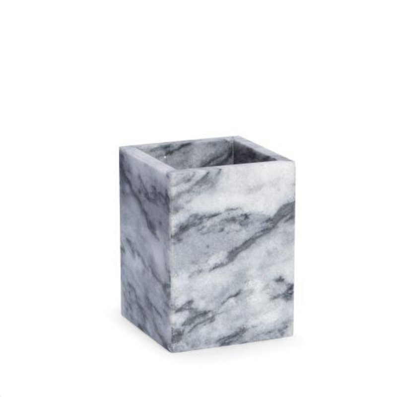 Bey Berk Marble Bath Tumbler|Gray|Goldenrod