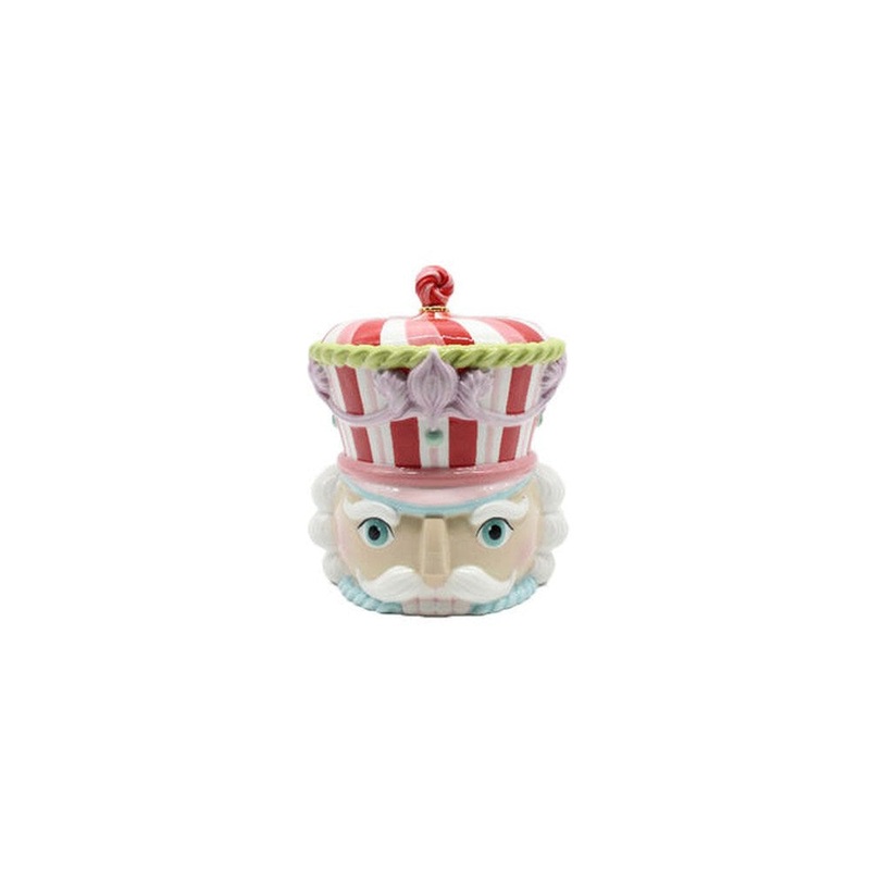 December Diamonds North Pole Sweet Shoppe 10-inch Nutcracker Head Cookie Jar