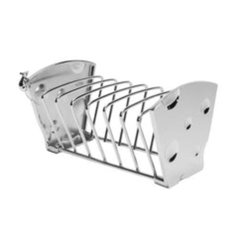Leeber Mice Toast/Napkin Rack, Nickel Plated, 4.5 x 4.5 x 8.5