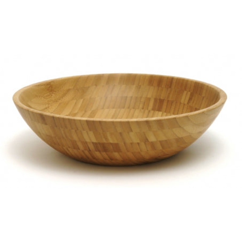 Lipper International Bamboo Salad Bowl, Brown