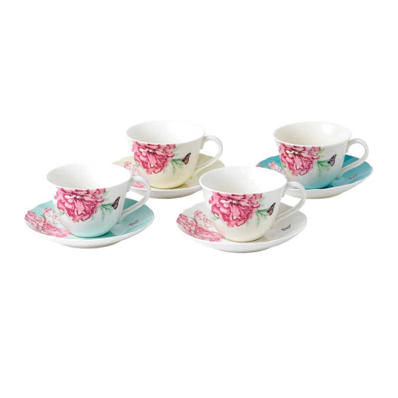 Royal Albert Everyday Friendship Teacup & Saucer Set of 4