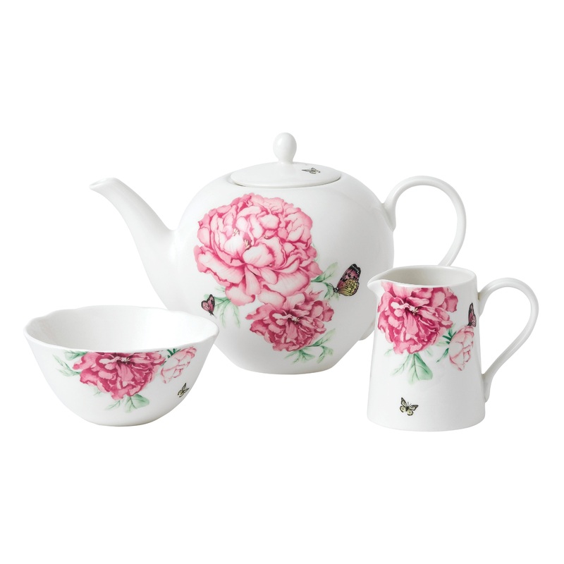 Royal Albert Miranda Kerr Everyday Friendship Teapot, Sugar, Cream Set White