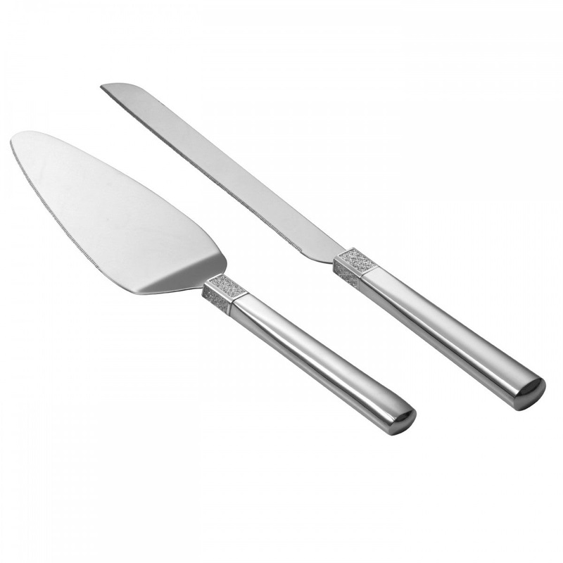Waterford Lismore Diamond Cake Knife & Server Set