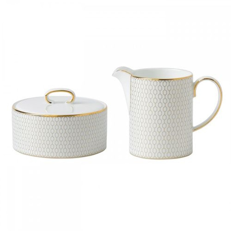 Wedgwood Gio Gold Cream & Sugar Set