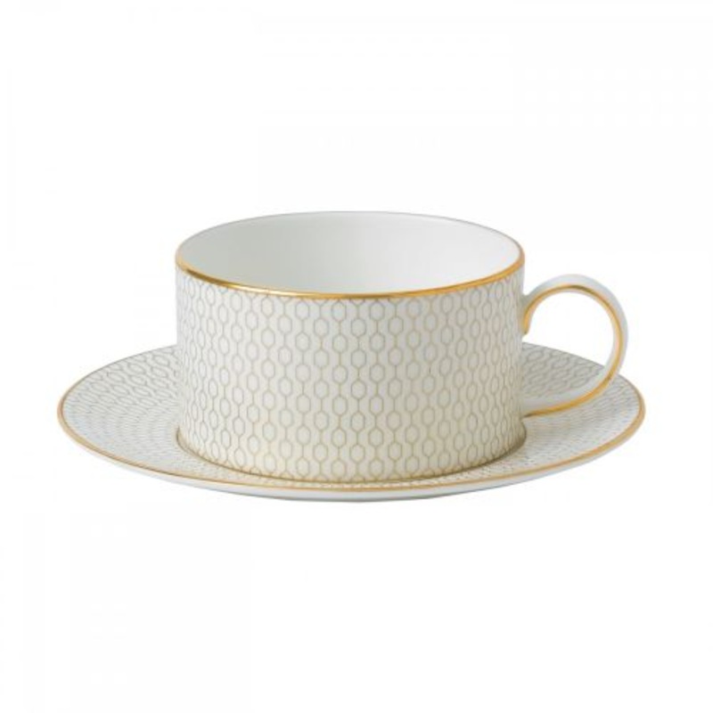 Wedgwood Gio Gold Teacup & Saucer 7.4floz
