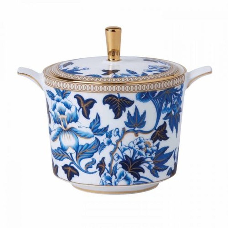 Wedgwood Hibiscus Covered Sugar Pot 7.7floz Floral